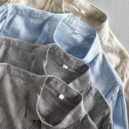 Matías™ Camisa de lino - Ligera y transpirable, Esencial para el día a día