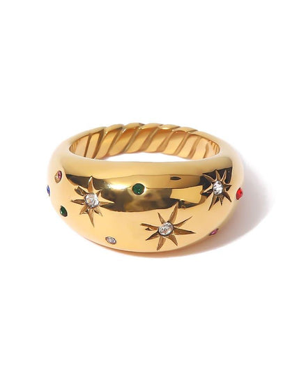 Anillo Cúpula Noche Estrellada