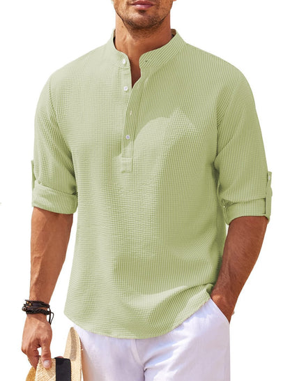 Victor™ | Camisa de manga 3/4 sofisticada para un estilo sin esfuerzo