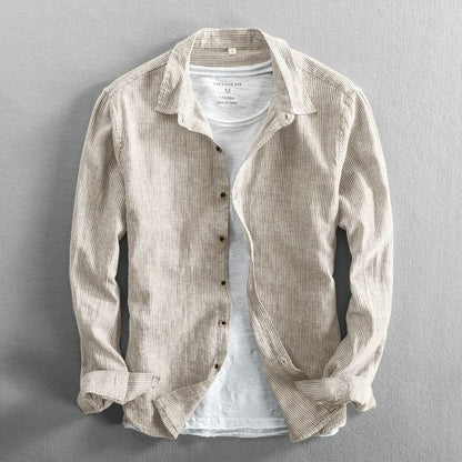 Matías™ Camisa de lino - Ligera y transpirable, Esencial para el día a día