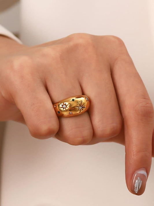 Anillo Cúpula Noche Estrellada