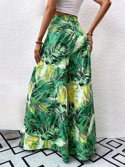 Pantalones anchos florales