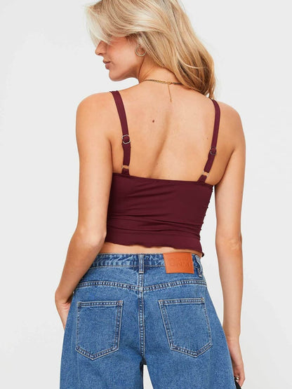 Top corto más gris