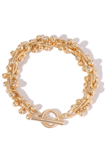 Soléa - pulsera elegante y dorada