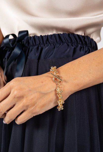 Soléa - pulsera elegante y dorada