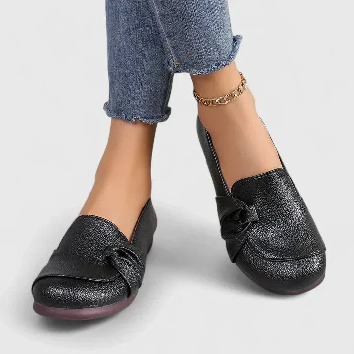 Pilar | Mocasín beige de confort