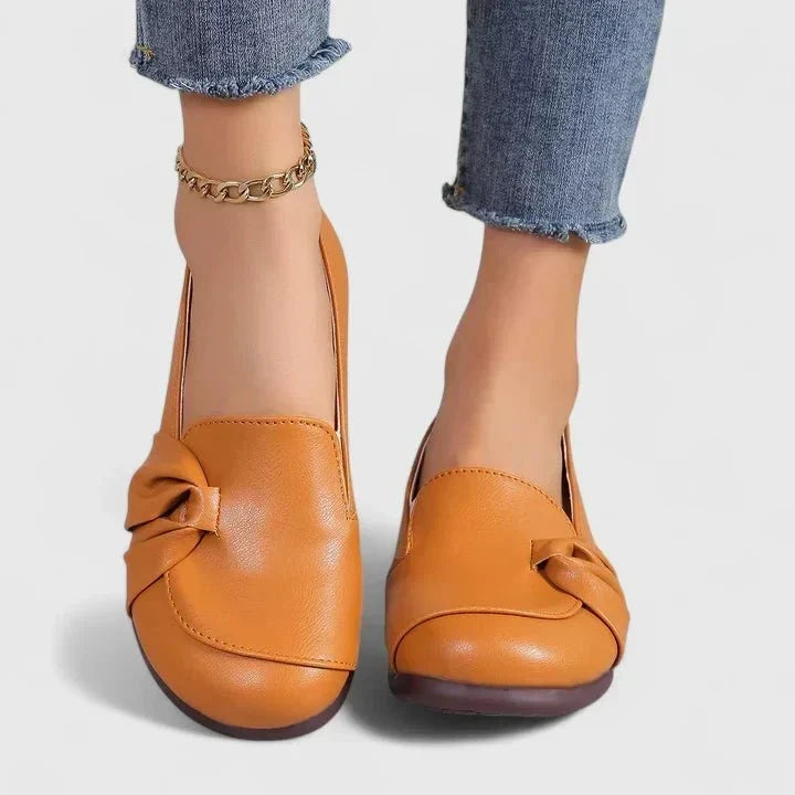 Pilar | Mocasín beige de confort