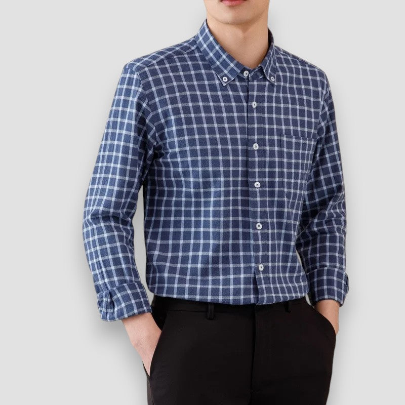 Pedro™ Camisa de algodón puro — 100% algodón, suave y transpirable, esencial para el día a día