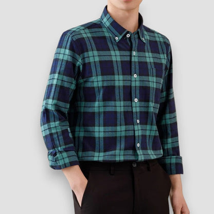 Pedro™ Camisa de algodón puro — 100% algodón, suave y transpirable, esencial para el día a día