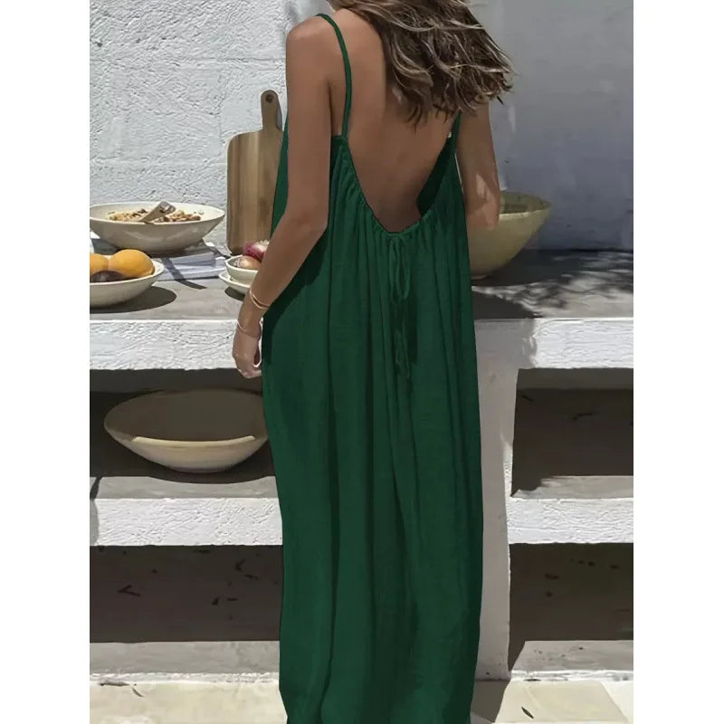 Vestido Mini Holgado con Detalles Calados