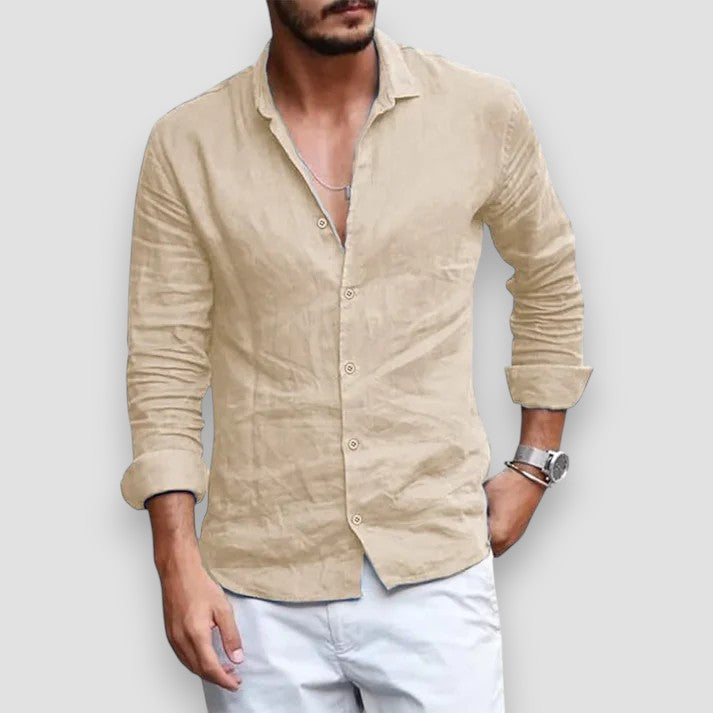 Fran™ Camisa de lino transpirable — comodidad fresca y ligera
