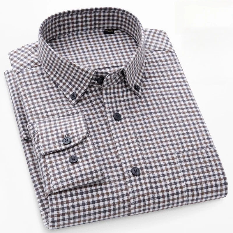 Pedro™ Camisa de algodón puro — 100% algodón, suave y transpirable, esencial para el día a día