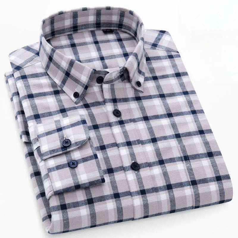Pedro™ Camisa de algodón puro — 100% algodón, suave y transpirable, esencial para el día a día