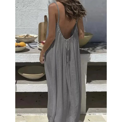 Vestido Mini Holgado con Detalles Calados