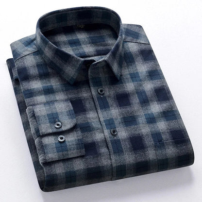 Pedro™ Camisa de algodón puro — 100% algodón, suave y transpirable, esencial para el día a día