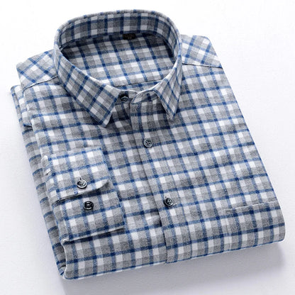 Pedro™ Camisa de algodón puro — 100% algodón, suave y transpirable, esencial para el día a día