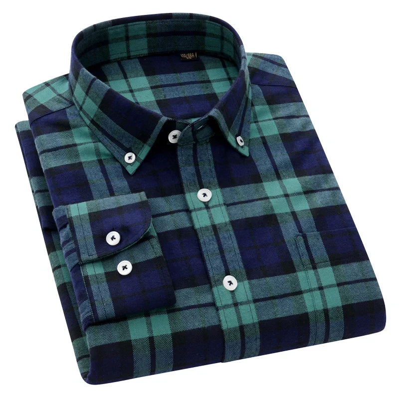 Pedro™ Camisa de algodón puro — 100% algodón, suave y transpirable, esencial para el día a día