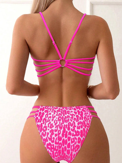 Micro Bikini Sexy con Estampado de Leopardo 2026