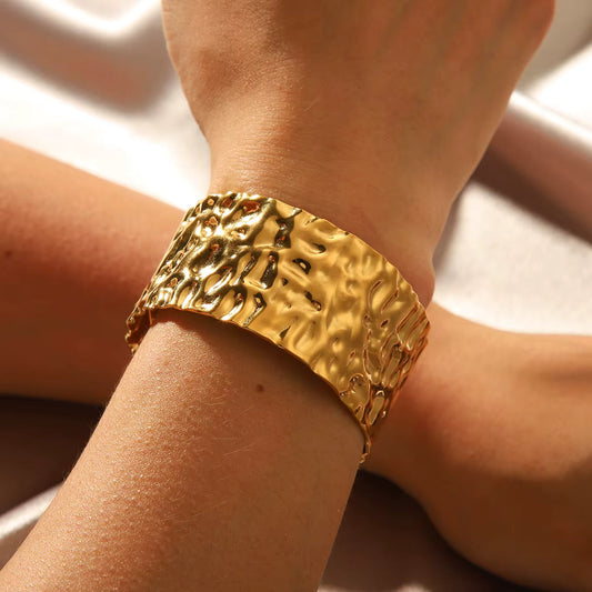 Terra Bold - bracciale con texture e finitura
