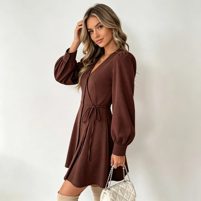 Valeria | Mini Vestido con Lazo en la Cintura