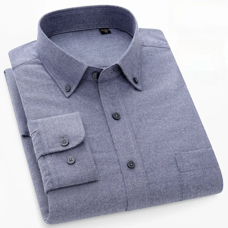 Pedro™ Camisa de algodón puro — 100% algodón, suave y transpirable, esencial para el día a día
