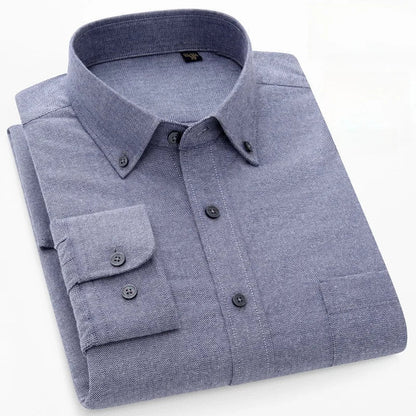Pedro™ Camisa de algodón puro — 100% algodón, suave y transpirable, esencial para el día a día