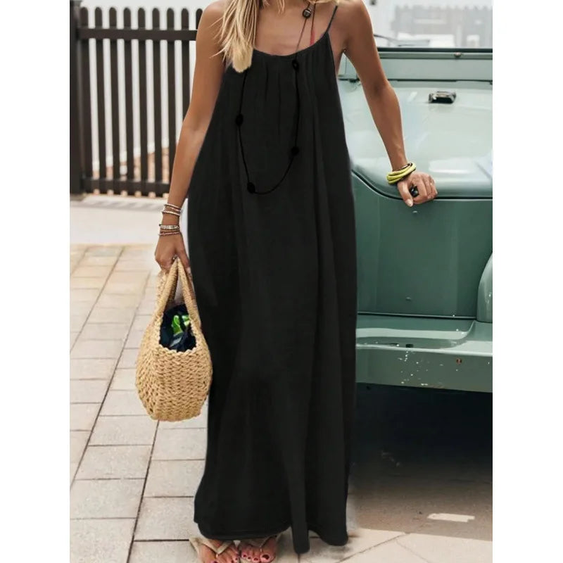 Vestido Mini Holgado con Detalles Calados