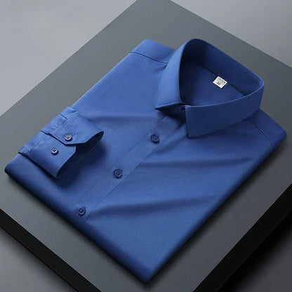 Santi™ Camisa de manga larga sin plancha, libre de arrugas