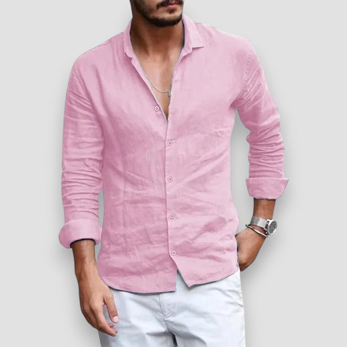 Fran™ Camisa de lino transpirable — comodidad fresca y ligera