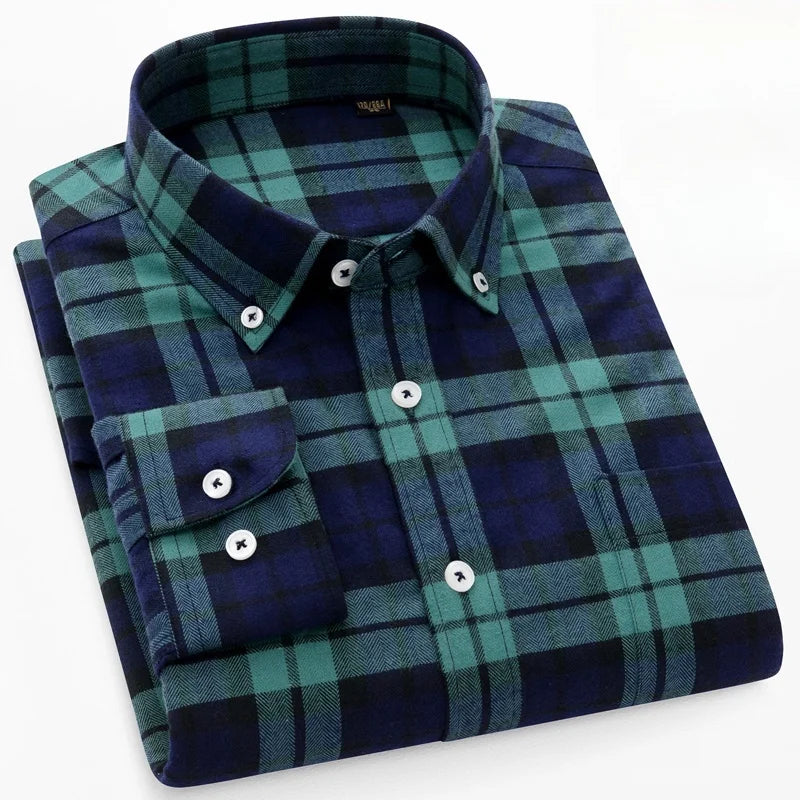 Pedro™ Camisa de algodón puro — 100% algodón, suave y transpirable, esencial para el día a día