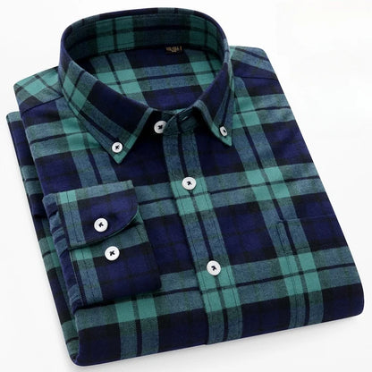 Pedro™ Camisa de algodón puro — 100% algodón, suave y transpirable, esencial para el día a día