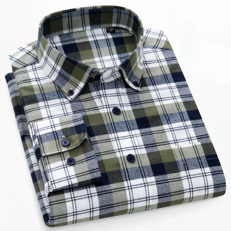 Pedro™ Camisa de algodón puro — 100% algodón, suave y transpirable, esencial para el día a día