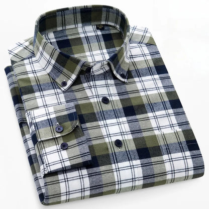 Pedro™ Camisa de algodón puro — 100% algodón, suave y transpirable, esencial para el día a día
