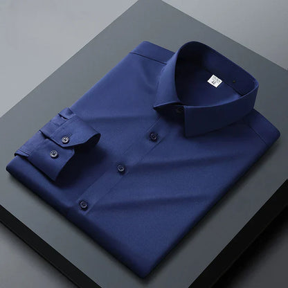 Santi™ Camisa de manga larga sin plancha, libre de arrugas