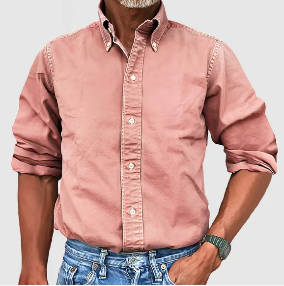 Luis™ Camisa de algodón clásica - Comodidad atemporal para uso diario