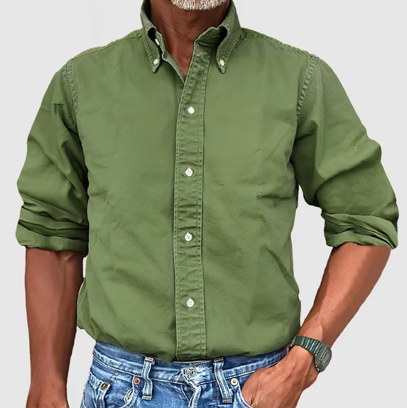 Luis™ Camisa de algodón clásica - Comodidad atemporal para uso diario