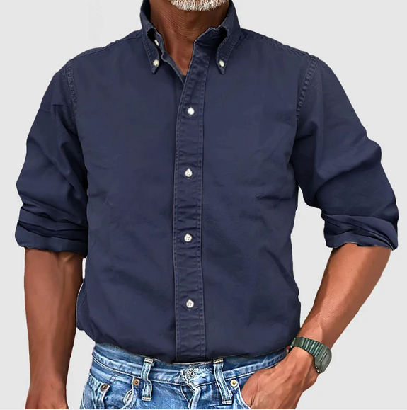 Luis™ Camisa de algodón clásica - Comodidad atemporal para uso diario