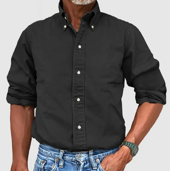 Luis™ Camisa de algodón clásica - Comodidad atemporal para uso diario
