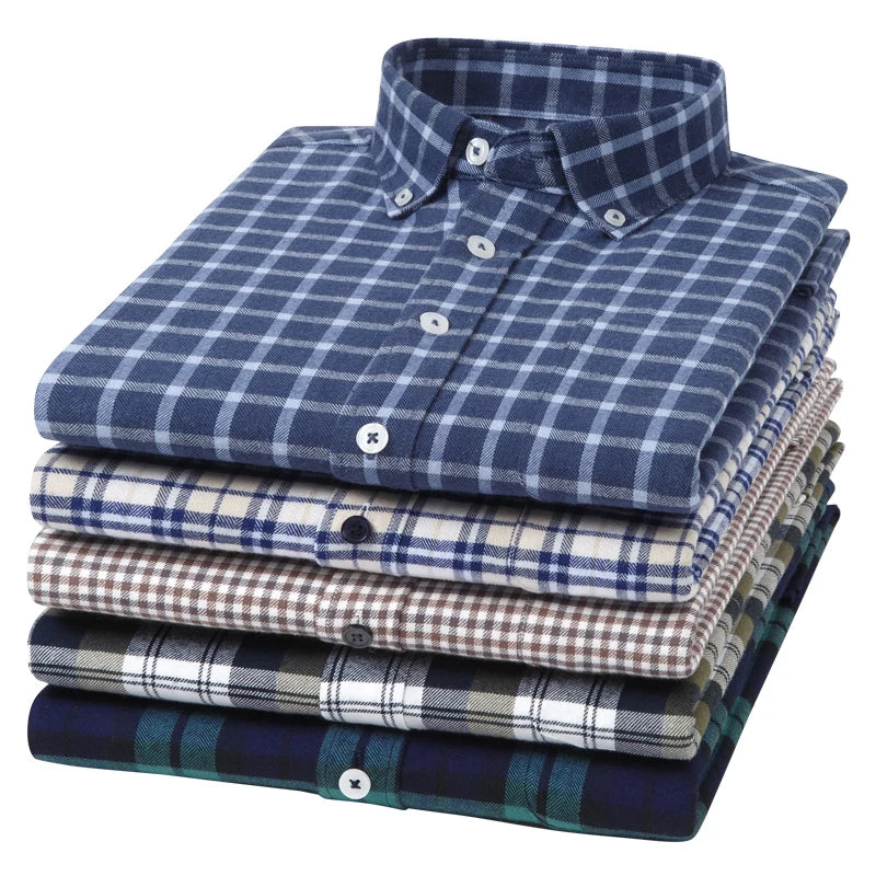 Pedro™ Camisa de algodón puro — 100% algodón, suave y transpirable, esencial para el día a día