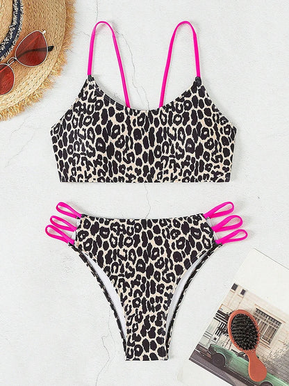 Micro Bikini Sexy con Estampado de Leopardo 2026