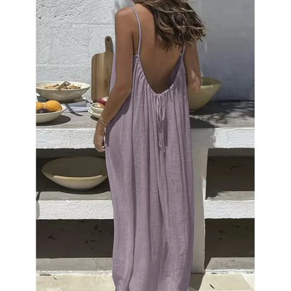 Vestido Mini Holgado con Detalles Calados