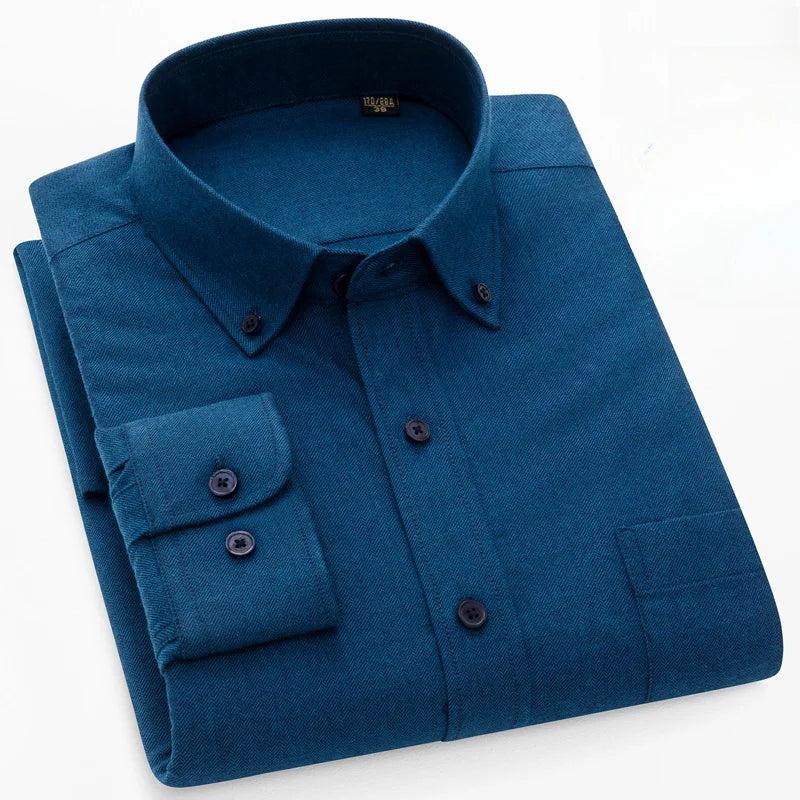 Pedro™ Camisa de algodón puro — 100% algodón, suave y transpirable, esencial para el día a día