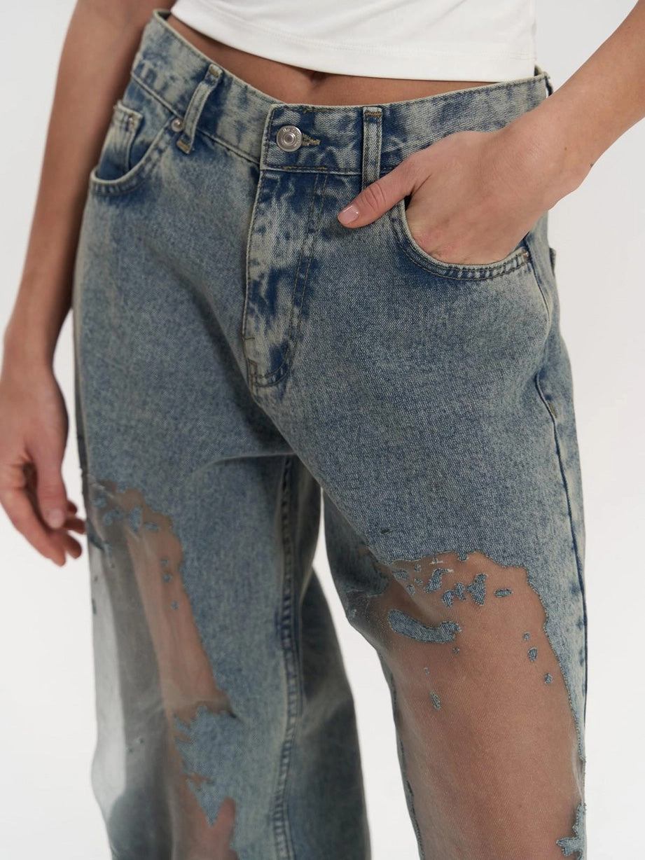 Vaqueros transparentes azules Trixie