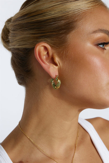 Pendientes Lover Lover Chapados en Oro 18k Oro Verde