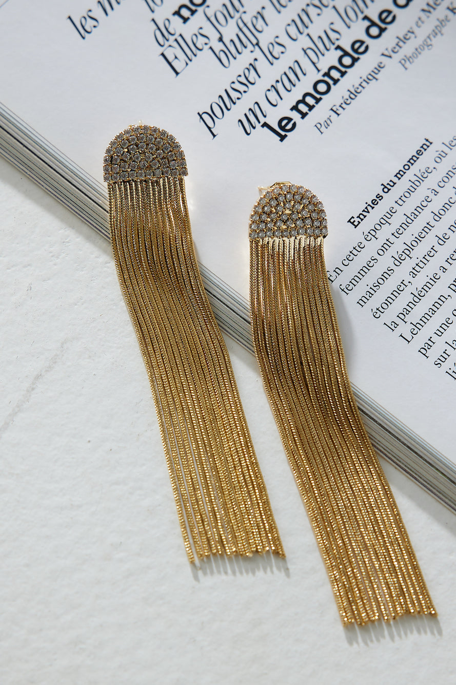 Pendientes Golden Times Bañados En Oro 18k Oro