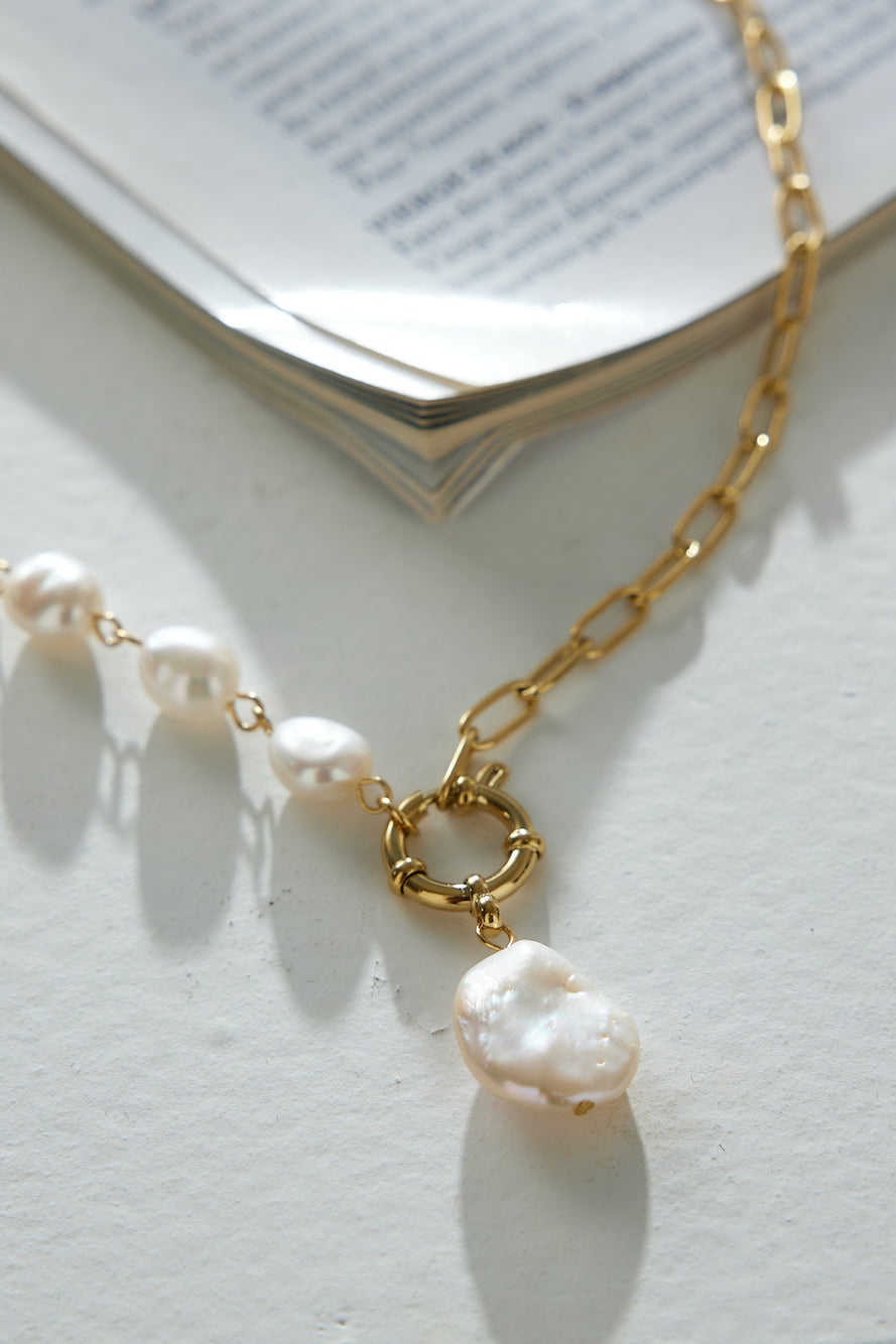 Collar De Perlas Darling Chapado En Oro De 18k Oro