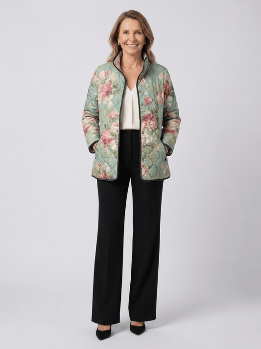 Chaqueta Acolchada Rosas Antiguas