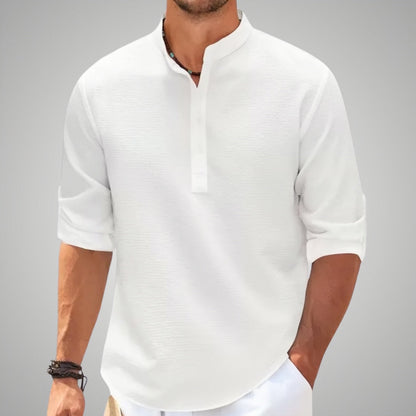 Victor™ | Camisa de manga 3/4 sofisticada para un estilo sin esfuerzo
