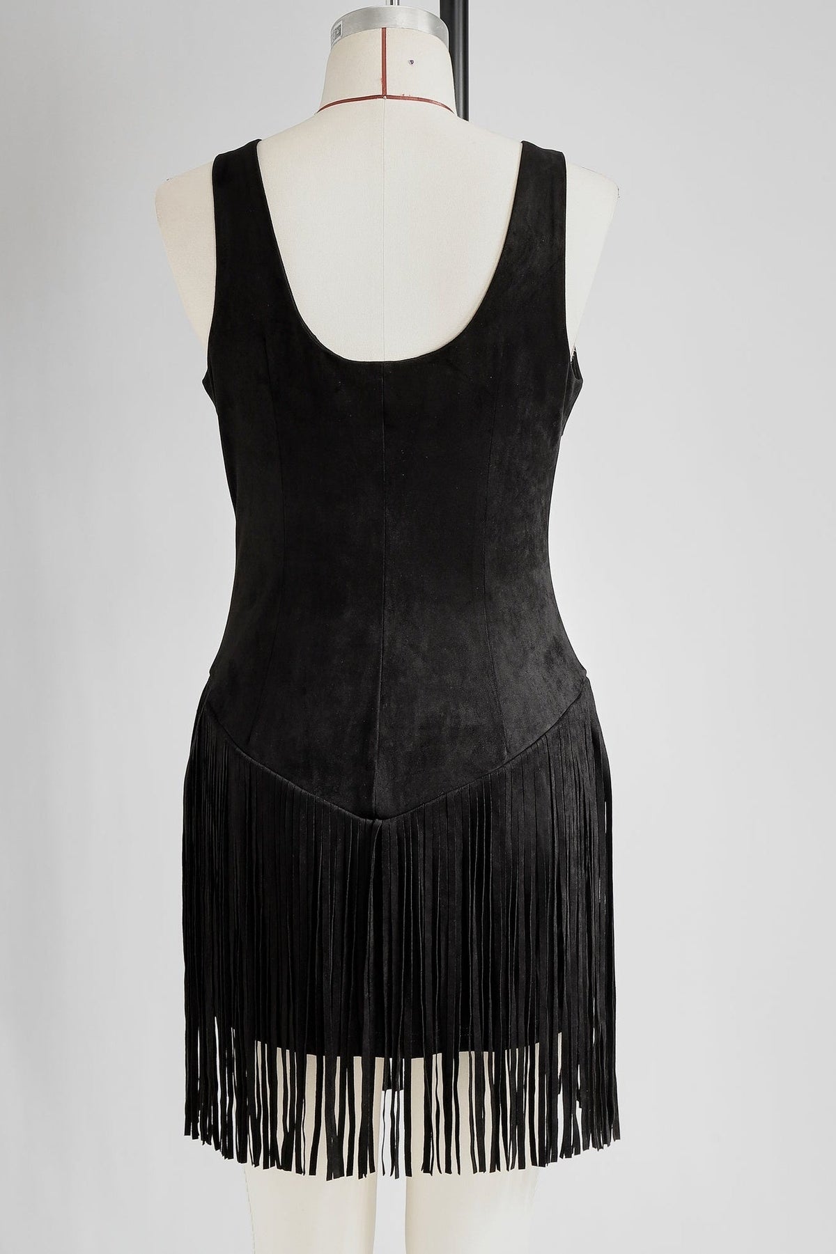 Minivestido camisero Western Fringe