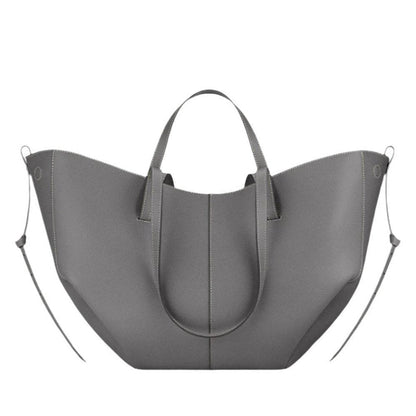 Ombrello - bolso de piel auténtica de litchi